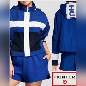 Women's Hunter X Target Lightweight Hooded Windbreaker Blue XL Packable Outdoors